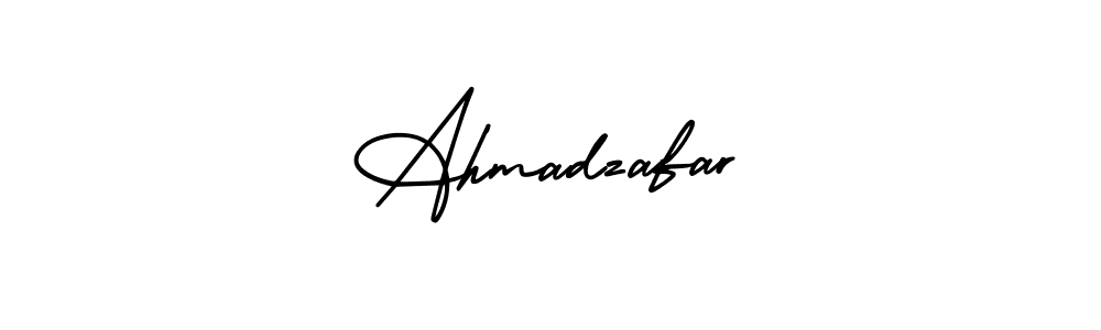 Use a signature maker to create a handwritten signature online. With this signature software, you can design (AmerikaSignatureDemo-Regular) your own signature for name Ahmadzafar. Ahmadzafar signature style 3 images and pictures png