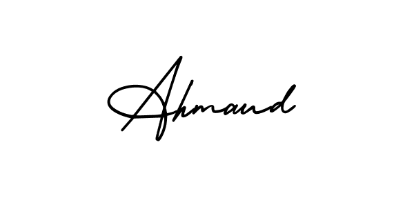 Design your own signature with our free online signature maker. With this signature software, you can create a handwritten (AmerikaSignatureDemo-Regular) signature for name Ahmaud. Ahmaud signature style 3 images and pictures png