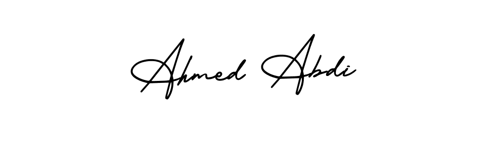 AmerikaSignatureDemo-Regular is a professional signature style that is perfect for those who want to add a touch of class to their signature. It is also a great choice for those who want to make their signature more unique. Get Ahmed Abdi name to fancy signature for free. Ahmed Abdi signature style 3 images and pictures png