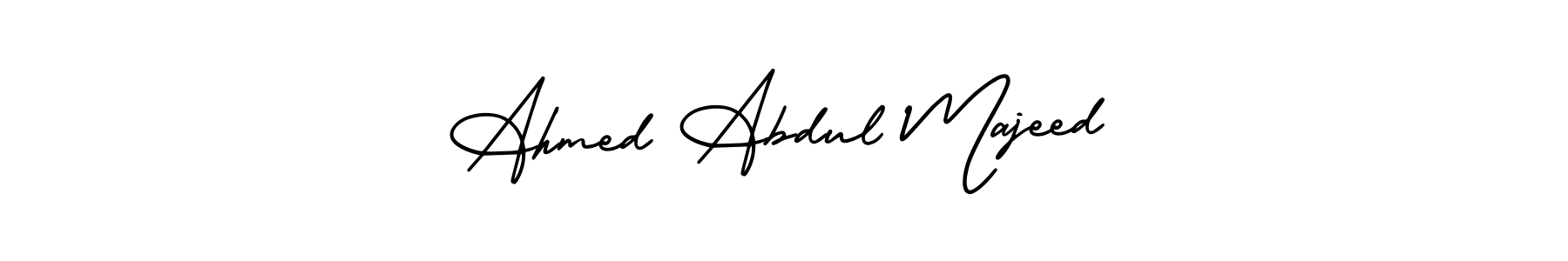 The best way (AmerikaSignatureDemo-Regular) to make a short signature is to pick only two or three words in your name. The name Ahmed Abdul Majeed include a total of six letters. For converting this name. Ahmed Abdul Majeed signature style 3 images and pictures png
