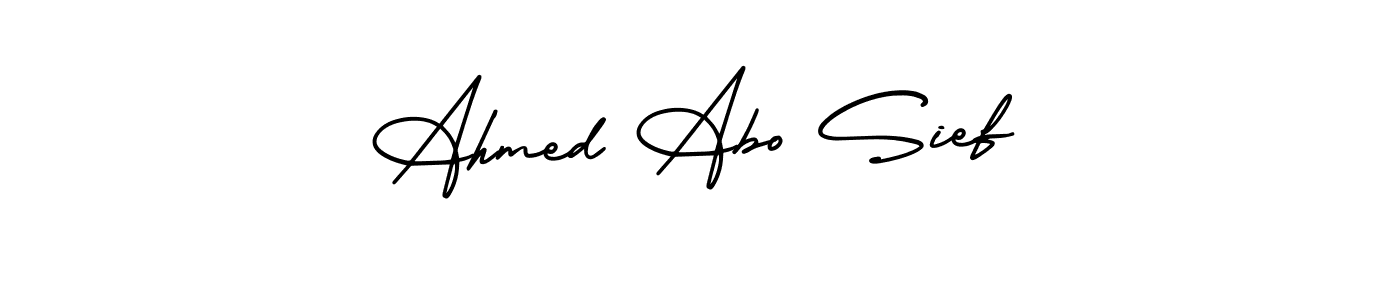 Make a beautiful signature design for name Ahmed Abo Sief. Use this online signature maker to create a handwritten signature for free. Ahmed Abo Sief signature style 3 images and pictures png