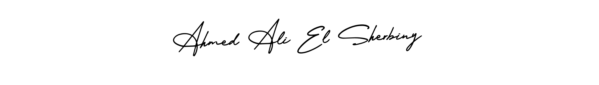 AmerikaSignatureDemo-Regular is a professional signature style that is perfect for those who want to add a touch of class to their signature. It is also a great choice for those who want to make their signature more unique. Get Ahmed Ali El Sherbiny name to fancy signature for free. Ahmed Ali El Sherbiny signature style 3 images and pictures png