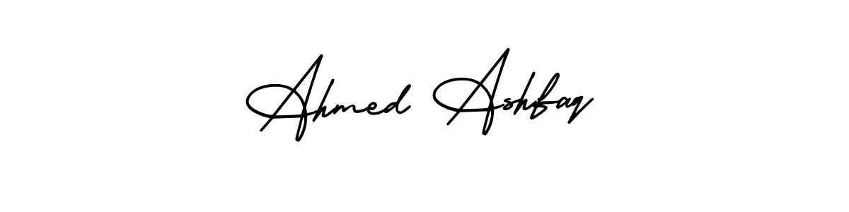 AmerikaSignatureDemo-Regular is a professional signature style that is perfect for those who want to add a touch of class to their signature. It is also a great choice for those who want to make their signature more unique. Get Ahmed Ashfaq name to fancy signature for free. Ahmed Ashfaq signature style 3 images and pictures png