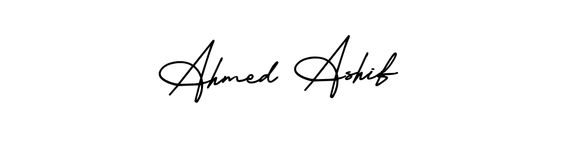 Design your own signature with our free online signature maker. With this signature software, you can create a handwritten (AmerikaSignatureDemo-Regular) signature for name Ahmed Ashif. Ahmed Ashif signature style 3 images and pictures png