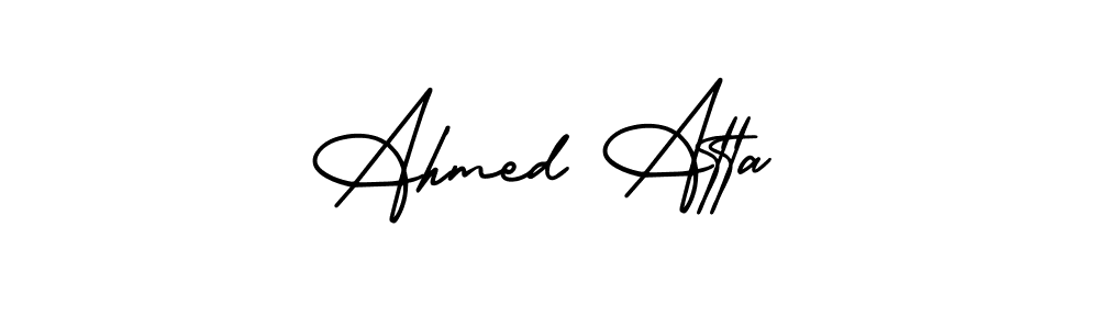 Make a short Ahmed Atta signature style. Manage your documents anywhere anytime using AmerikaSignatureDemo-Regular. Create and add eSignatures, submit forms, share and send files easily. Ahmed Atta signature style 3 images and pictures png
