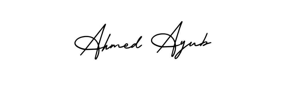 Best and Professional Signature Style for Ahmed Ayub. AmerikaSignatureDemo-Regular Best Signature Style Collection. Ahmed Ayub signature style 3 images and pictures png