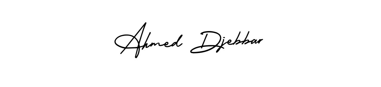Make a short Ahmed Djebbar signature style. Manage your documents anywhere anytime using AmerikaSignatureDemo-Regular. Create and add eSignatures, submit forms, share and send files easily. Ahmed Djebbar signature style 3 images and pictures png