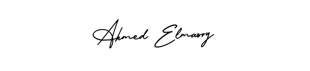 The best way (AmerikaSignatureDemo-Regular) to make a short signature is to pick only two or three words in your name. The name Ahmed Elmasry include a total of six letters. For converting this name. Ahmed Elmasry signature style 3 images and pictures png