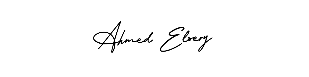 How to make Ahmed Elsery name signature. Use AmerikaSignatureDemo-Regular style for creating short signs online. This is the latest handwritten sign. Ahmed Elsery signature style 3 images and pictures png