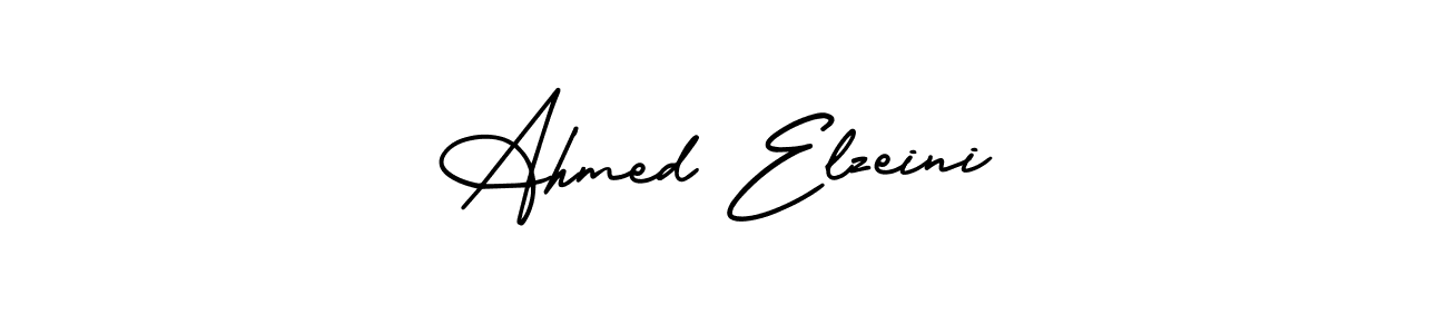 Use a signature maker to create a handwritten signature online. With this signature software, you can design (AmerikaSignatureDemo-Regular) your own signature for name Ahmed Elzeini. Ahmed Elzeini signature style 3 images and pictures png