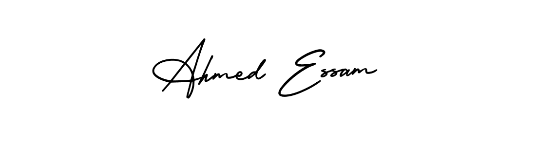 AmerikaSignatureDemo-Regular is a professional signature style that is perfect for those who want to add a touch of class to their signature. It is also a great choice for those who want to make their signature more unique. Get Ahmed Essam name to fancy signature for free. Ahmed Essam signature style 3 images and pictures png