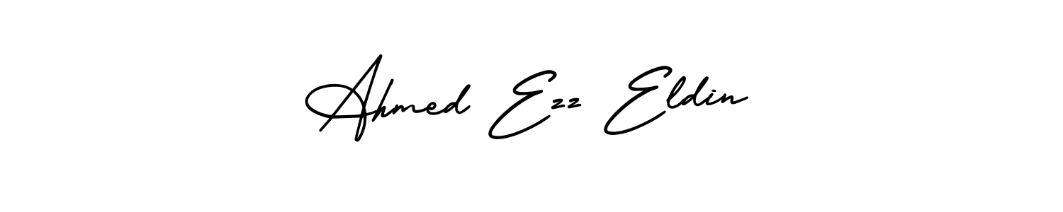 How to make Ahmed Ezz Eldin name signature. Use AmerikaSignatureDemo-Regular style for creating short signs online. This is the latest handwritten sign. Ahmed Ezz Eldin signature style 3 images and pictures png