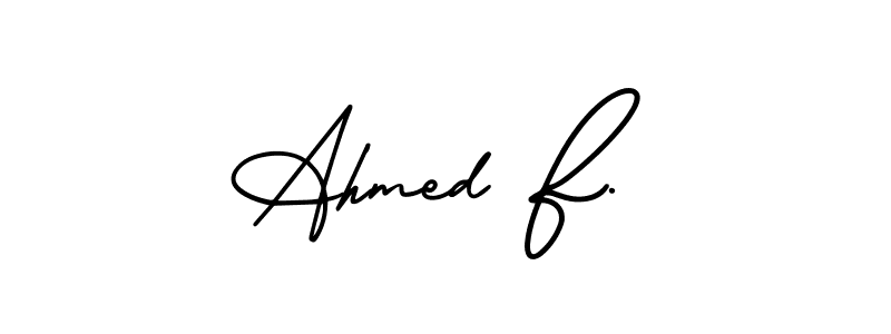 Once you've used our free online signature maker to create your best signature AmerikaSignatureDemo-Regular style, it's time to enjoy all of the benefits that Ahmed F. name signing documents. Ahmed F. signature style 3 images and pictures png