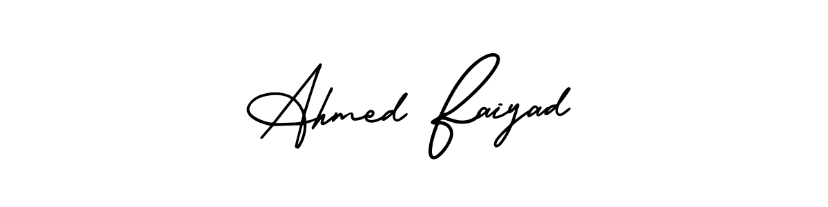 Best and Professional Signature Style for Ahmed Faiyad. AmerikaSignatureDemo-Regular Best Signature Style Collection. Ahmed Faiyad signature style 3 images and pictures png