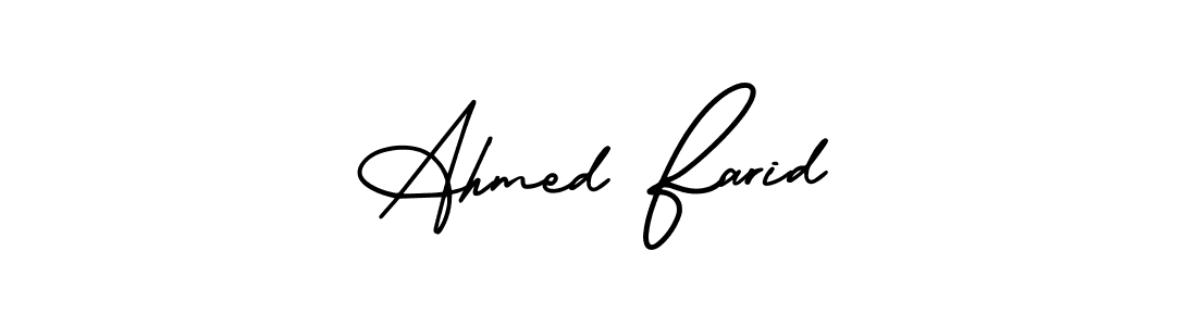 Check out images of Autograph of Ahmed Farid name. Actor Ahmed Farid Signature Style. AmerikaSignatureDemo-Regular is a professional sign style online. Ahmed Farid signature style 3 images and pictures png