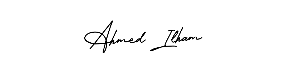 Also we have Ahmed Ilham name is the best signature style. Create professional handwritten signature collection using AmerikaSignatureDemo-Regular autograph style. Ahmed Ilham signature style 3 images and pictures png