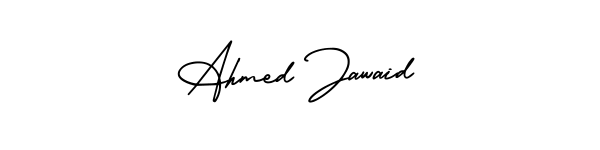 Ahmed Jawaid stylish signature style. Best Handwritten Sign (AmerikaSignatureDemo-Regular) for my name. Handwritten Signature Collection Ideas for my name Ahmed Jawaid. Ahmed Jawaid signature style 3 images and pictures png