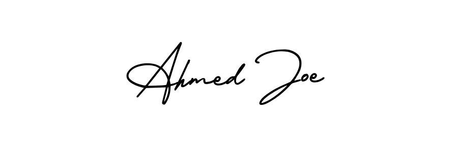 Ahmed Joe stylish signature style. Best Handwritten Sign (AmerikaSignatureDemo-Regular) for my name. Handwritten Signature Collection Ideas for my name Ahmed Joe. Ahmed Joe signature style 3 images and pictures png