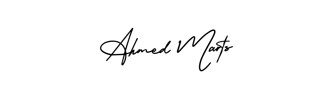 How to Draw Ahmed Marts signature style? AmerikaSignatureDemo-Regular is a latest design signature styles for name Ahmed Marts. Ahmed Marts signature style 3 images and pictures png