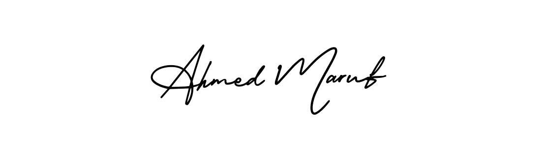 How to Draw Ahmed Maruf signature style? AmerikaSignatureDemo-Regular is a latest design signature styles for name Ahmed Maruf. Ahmed Maruf signature style 3 images and pictures png