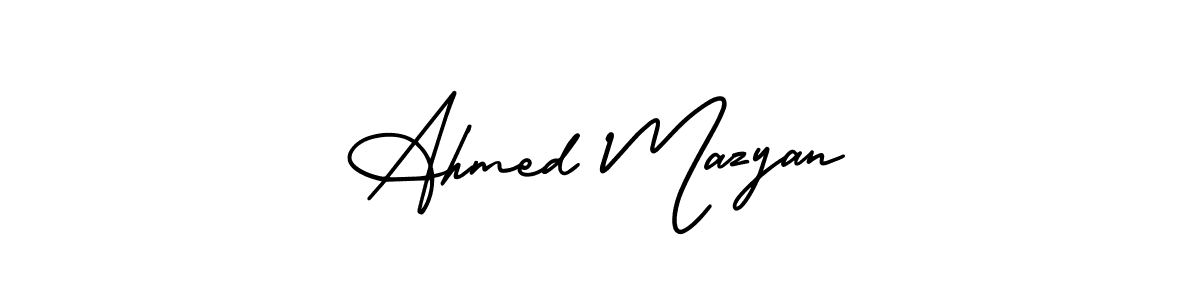 Check out images of Autograph of Ahmed Mazyan name. Actor Ahmed Mazyan Signature Style. AmerikaSignatureDemo-Regular is a professional sign style online. Ahmed Mazyan signature style 3 images and pictures png
