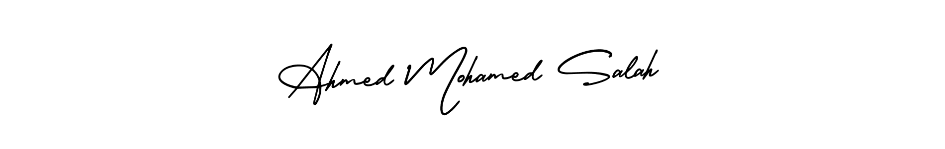 Also You can easily find your signature by using the search form. We will create Ahmed Mohamed Salah name handwritten signature images for you free of cost using AmerikaSignatureDemo-Regular sign style. Ahmed Mohamed Salah signature style 3 images and pictures png