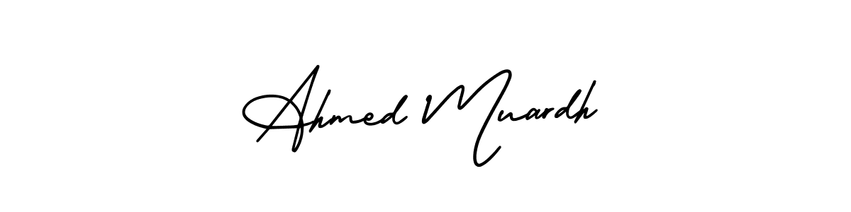 Ahmed Muardh stylish signature style. Best Handwritten Sign (AmerikaSignatureDemo-Regular) for my name. Handwritten Signature Collection Ideas for my name Ahmed Muardh. Ahmed Muardh signature style 3 images and pictures png