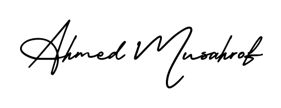 Get an exclusive digital autograph for Ahmed Musahrof. The AmerikaSignatureDemo-Regular typeface captures the charm of real penmanship on paper. Ahmed Musahrof signature style 3 images and pictures png