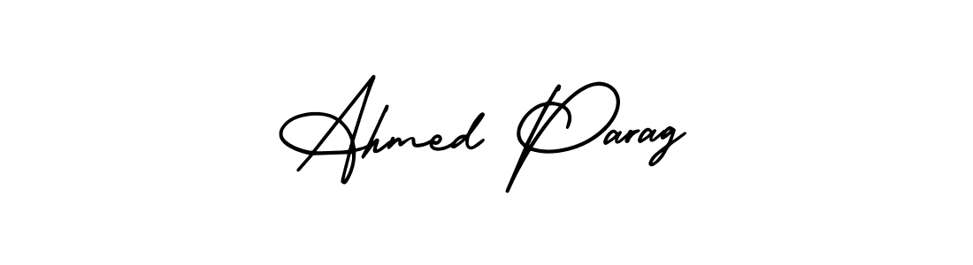 Also we have Ahmed Parag name is the best signature style. Create professional handwritten signature collection using AmerikaSignatureDemo-Regular autograph style. Ahmed Parag signature style 3 images and pictures png