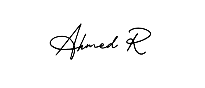 Make a beautiful signature design for name Ahmed R. Use this online signature maker to create a handwritten signature for free. Ahmed R signature style 3 images and pictures png