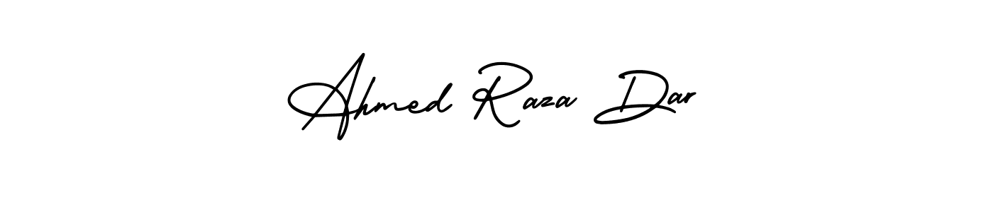How to make Ahmed Raza Dar name signature. Use AmerikaSignatureDemo-Regular style for creating short signs online. This is the latest handwritten sign. Ahmed Raza Dar signature style 3 images and pictures png