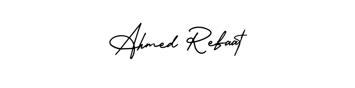 Similarly AmerikaSignatureDemo-Regular is the best handwritten signature design. Signature creator online .You can use it as an online autograph creator for name Ahmed Refaat. Ahmed Refaat signature style 3 images and pictures png