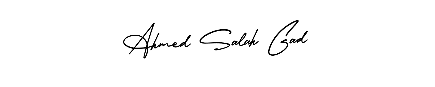 You can use this online signature creator to create a handwritten signature for the name Ahmed Salah Gad. This is the best online autograph maker. Ahmed Salah Gad signature style 3 images and pictures png