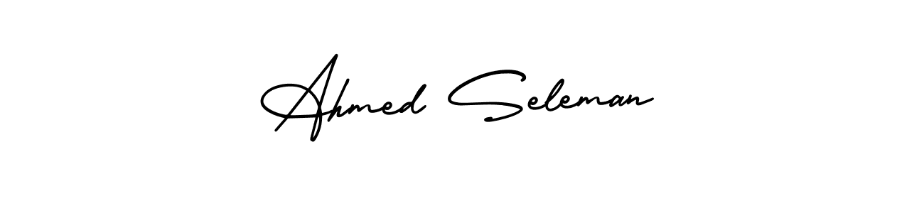 Design your own signature with our free online signature maker. With this signature software, you can create a handwritten (AmerikaSignatureDemo-Regular) signature for name Ahmed Seleman. Ahmed Seleman signature style 3 images and pictures png