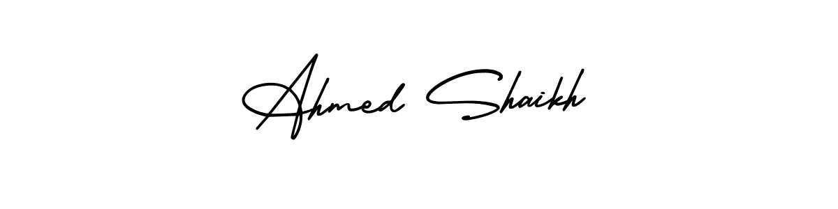 Make a beautiful signature design for name Ahmed Shaikh. Use this online signature maker to create a handwritten signature for free. Ahmed Shaikh signature style 3 images and pictures png