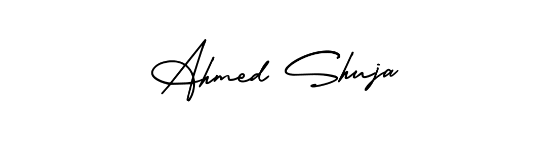 Also You can easily find your signature by using the search form. We will create Ahmed Shuja name handwritten signature images for you free of cost using AmerikaSignatureDemo-Regular sign style. Ahmed Shuja signature style 3 images and pictures png