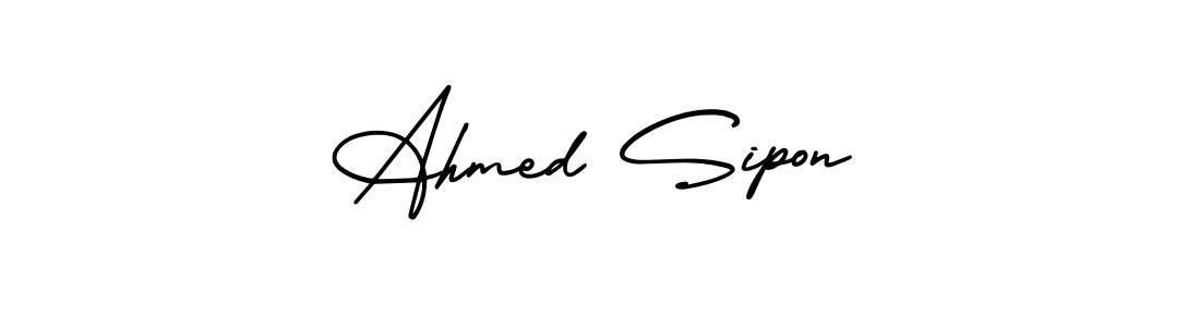 Make a short Ahmed Sipon signature style. Manage your documents anywhere anytime using AmerikaSignatureDemo-Regular. Create and add eSignatures, submit forms, share and send files easily. Ahmed Sipon signature style 3 images and pictures png