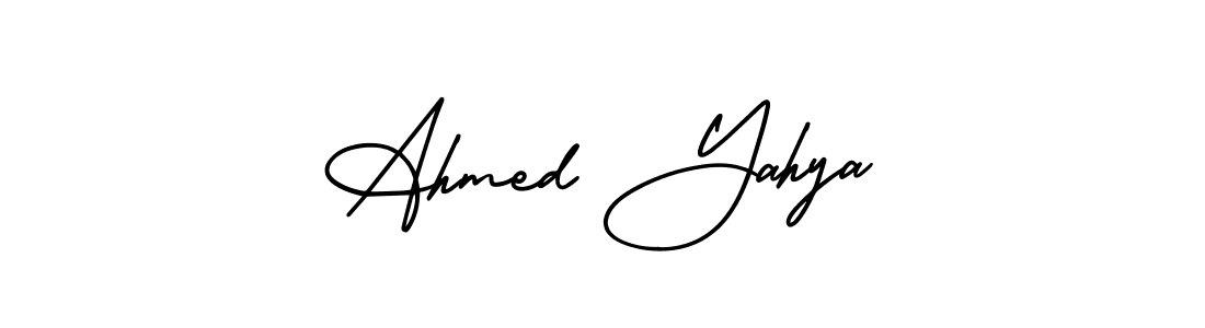 How to make Ahmed Yahya signature? AmerikaSignatureDemo-Regular is a professional autograph style. Create handwritten signature for Ahmed Yahya name. Ahmed Yahya signature style 3 images and pictures png