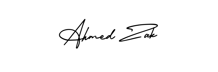 AmerikaSignatureDemo-Regular is a professional signature style that is perfect for those who want to add a touch of class to their signature. It is also a great choice for those who want to make their signature more unique. Get Ahmed Zak name to fancy signature for free. Ahmed Zak signature style 3 images and pictures png