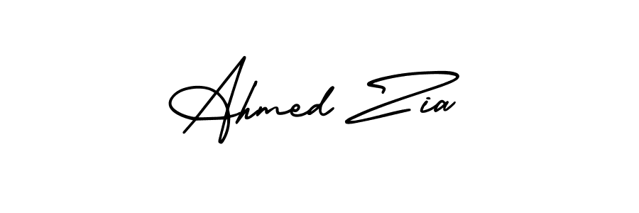 How to make Ahmed Zia signature? AmerikaSignatureDemo-Regular is a professional autograph style. Create handwritten signature for Ahmed Zia name. Ahmed Zia signature style 3 images and pictures png