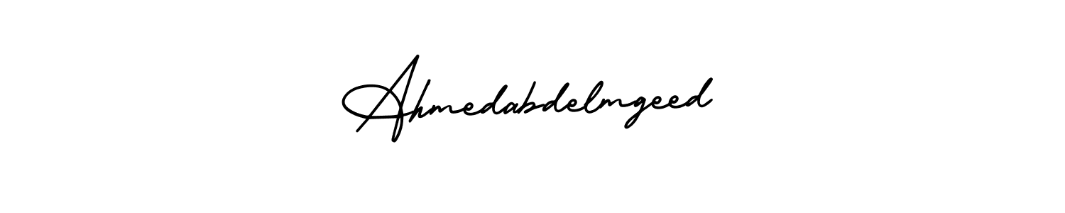 Check out images of Autograph of Ahmedabdelmgeed name. Actor Ahmedabdelmgeed Signature Style. AmerikaSignatureDemo-Regular is a professional sign style online. Ahmedabdelmgeed signature style 3 images and pictures png