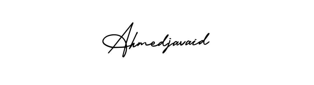 Make a beautiful signature design for name Ahmedjavaid. With this signature (AmerikaSignatureDemo-Regular) style, you can create a handwritten signature for free. Ahmedjavaid signature style 3 images and pictures png