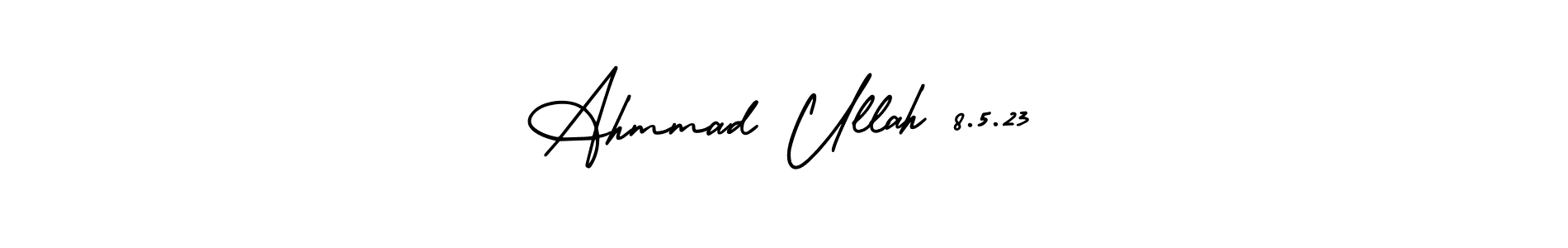 How to Draw Ahmmad Ullah 8.5.23 signature style? AmerikaSignatureDemo-Regular is a latest design signature styles for name Ahmmad Ullah 8.5.23. Ahmmad Ullah 8.5.23 signature style 3 images and pictures png