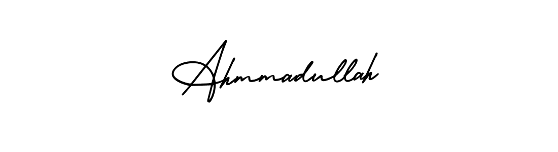 Ahmmadullah stylish signature style. Best Handwritten Sign (AmerikaSignatureDemo-Regular) for my name. Handwritten Signature Collection Ideas for my name Ahmmadullah. Ahmmadullah signature style 3 images and pictures png