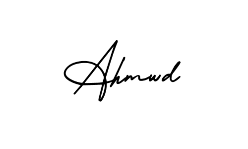 Use a signature maker to create a handwritten signature online. With this signature software, you can design (AmerikaSignatureDemo-Regular) your own signature for name Ahmwd. Ahmwd signature style 3 images and pictures png