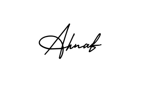 Make a beautiful signature design for name Ahnaf. Use this online signature maker to create a handwritten signature for free. Ahnaf signature style 3 images and pictures png