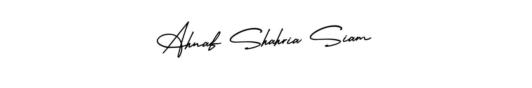 You should practise on your own different ways (AmerikaSignatureDemo-Regular) to write your name (Ahnaf Shahria Siam) in signature. don't let someone else do it for you. Ahnaf Shahria Siam signature style 3 images and pictures png