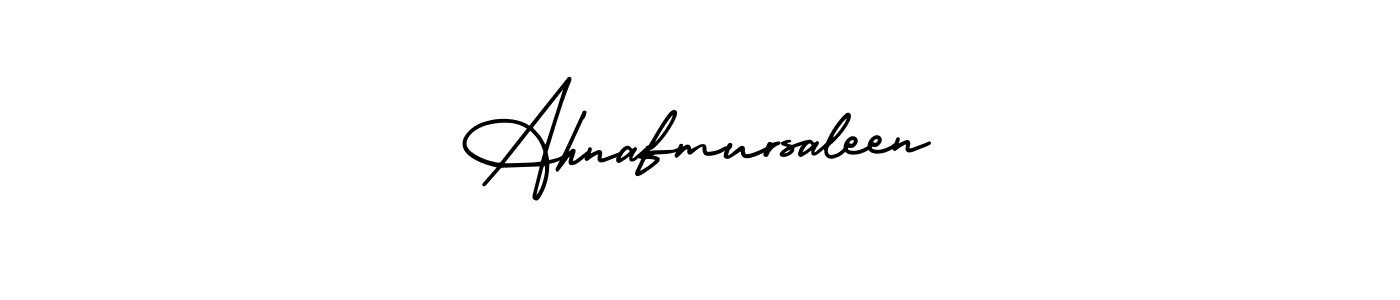 Use a signature maker to create a handwritten signature online. With this signature software, you can design (AmerikaSignatureDemo-Regular) your own signature for name Ahnafmursaleen. Ahnafmursaleen signature style 3 images and pictures png