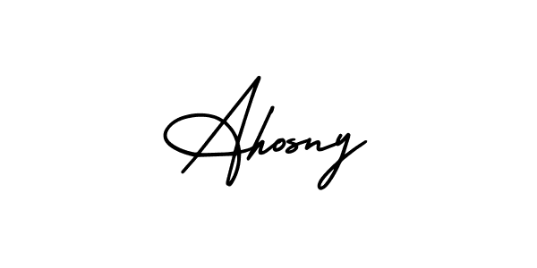 Once you've used our free online signature maker to create your best signature AmerikaSignatureDemo-Regular style, it's time to enjoy all of the benefits that Ahosny name signing documents. Ahosny signature style 3 images and pictures png