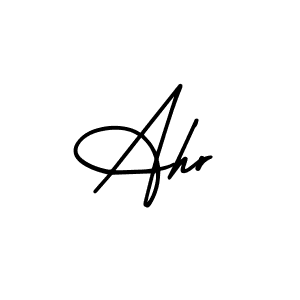 You should practise on your own different ways (AmerikaSignatureDemo-Regular) to write your name (Ahr) in signature. don't let someone else do it for you. Ahr signature style 3 images and pictures png
